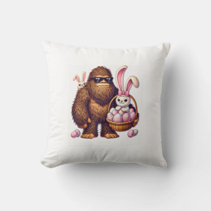 Bigfoot Sasquatch Bunny Ostereier Retro Männer Jun Kissen