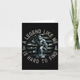Bigfoot Sasquatch Eine Legende Wie Ich Ist Schwer Karte
