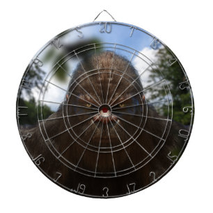 BIGFOOT SASQUATCH FACE PORTRATRAIN Dartboard Dartscheibe