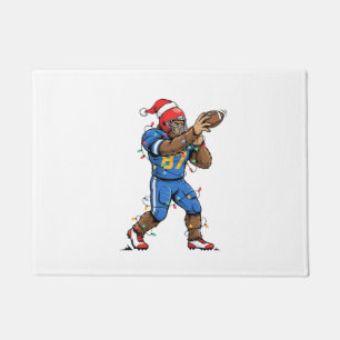 Bigfoot Sasquatch Football Weihnachten 2026 Feiert Fußmatte