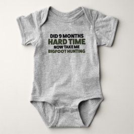 Bigfoot Sasquatch Funny Baby Jersey Bodysuit Baby Strampler