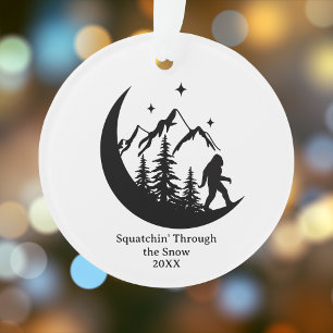 BigFoot Sasquatch Funny Funny Outdoor Nature Custo Ornament