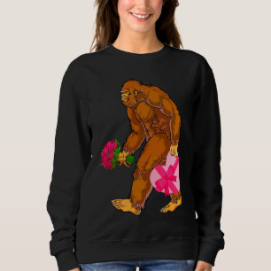 Bigfoot Sasquatch Funny Valentinstag Liebe Sweatshirt