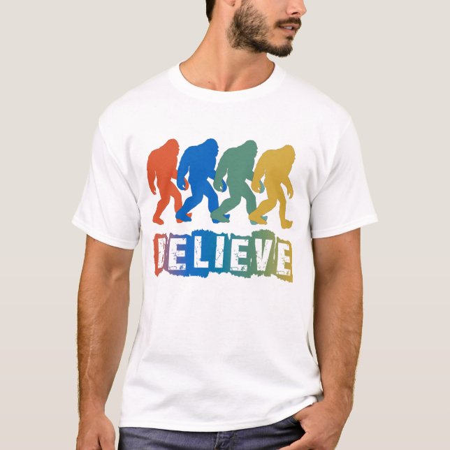 Bigfoot Sasquatch Glaube T-Shirt (Vorderseite)