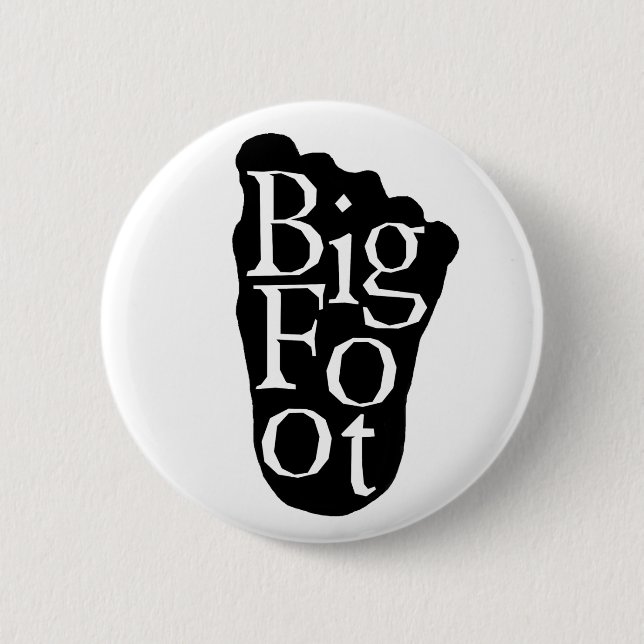 Bigfoot! Sasquatch großer FußYeti Button (Vorderseite)