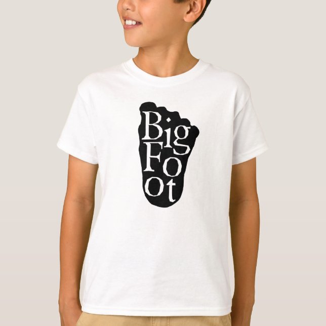 Bigfoot! Sasquatch großer FußYeti T-Shirt (Vorderseite)
