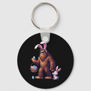 Bigfoot Sasquatch Hase Ostereier Retro Männer Jung Schlüsselanhänger