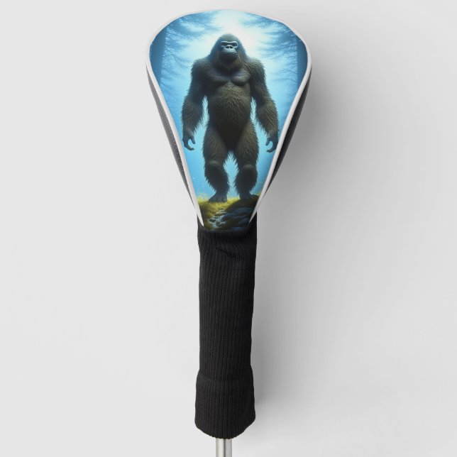 Bigfoot Sasquatch im Wald Golf Headcover (Vorderseite)