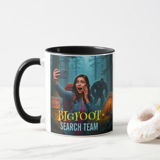 Bigfoot Sasquatch Im Wald Kaffeetasse