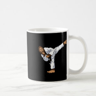 Bigfoot Sasquatch Karate Taekwondo Kickboxen Kara Kaffeetasse