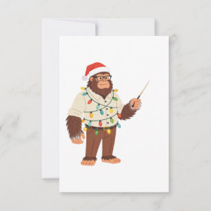 Bigfoot Sasquatch Krankenschwester Weihnachten Pfl Dankeskarte
