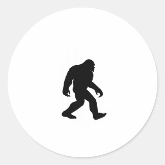 Bigfoot Sasquatch Patriot American Flag Runder Aufkleber