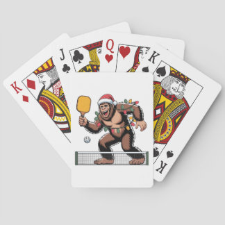 Bigfoot Sasquatch Pickleball Weihnachten 2026   Spielkarten