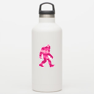 Bigfoot Sasquatch Pink Camouflage Aufkleber