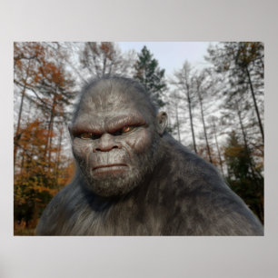 BIGFOOT SASQUATCH-PORTRAGIE POSTER
