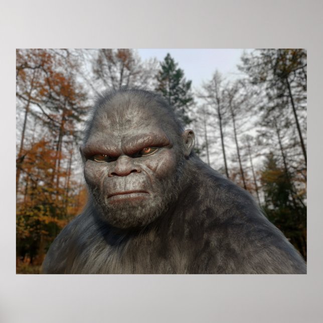 BIGFOOT SASQUATCH-PORTRAGIE POSTER (Vorne)