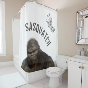BIGFOOT SASQUATCH PORTRAIT Duschvorhang