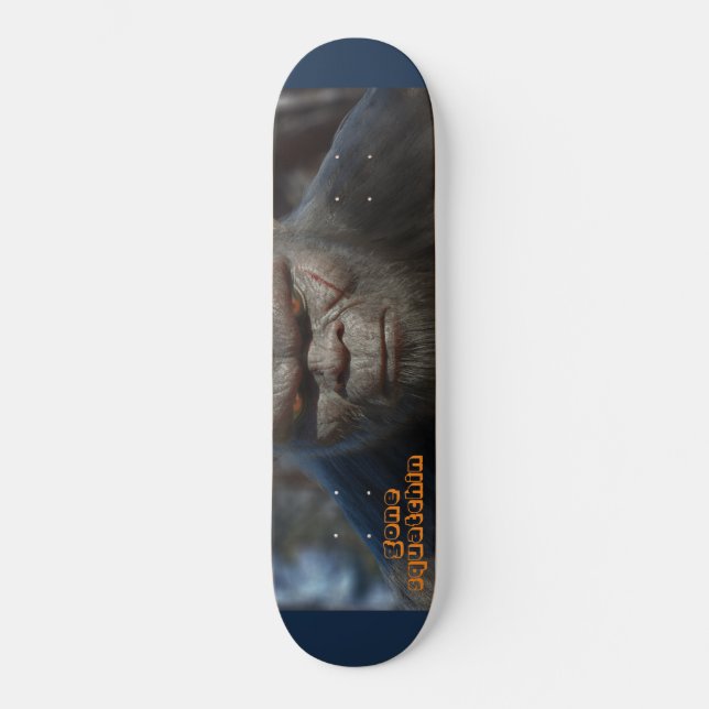 BIGFOOT SASQUATCH PORTRÄT CLOSE UPSkateboard Skateboard (Vorderseite)