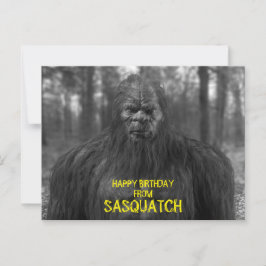 bigfoot, sasquatch, POSTCARD Postkarte