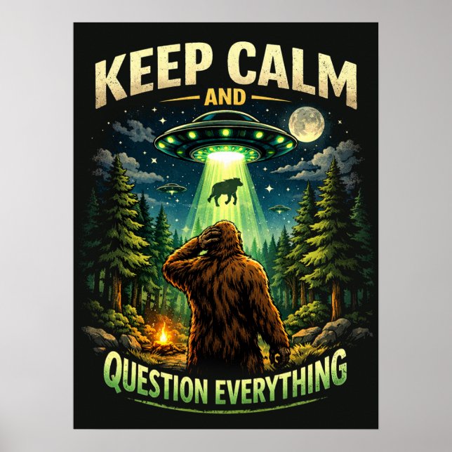 Bigfoot Sasquatch Poster (Vorne)