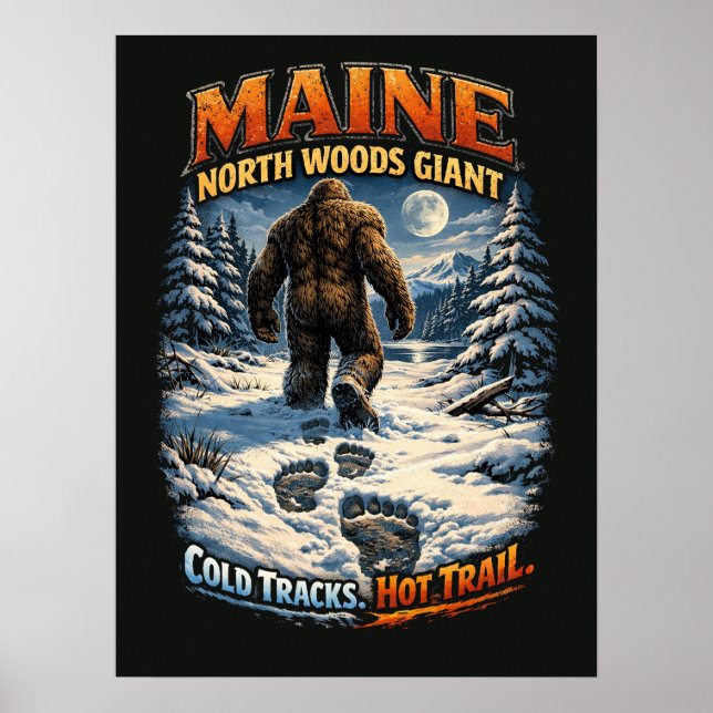 Bigfoot Sasquatch Poster (Vorne)