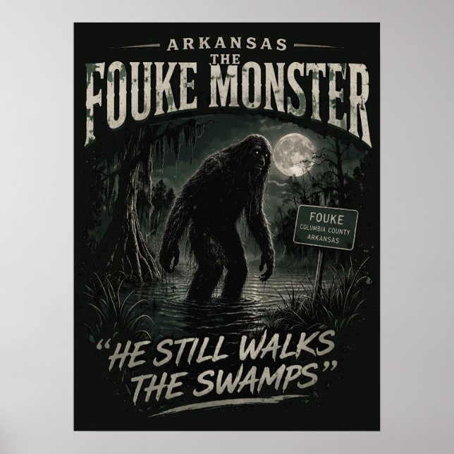 Bigfoot Sasquatch Poster (Vorne)