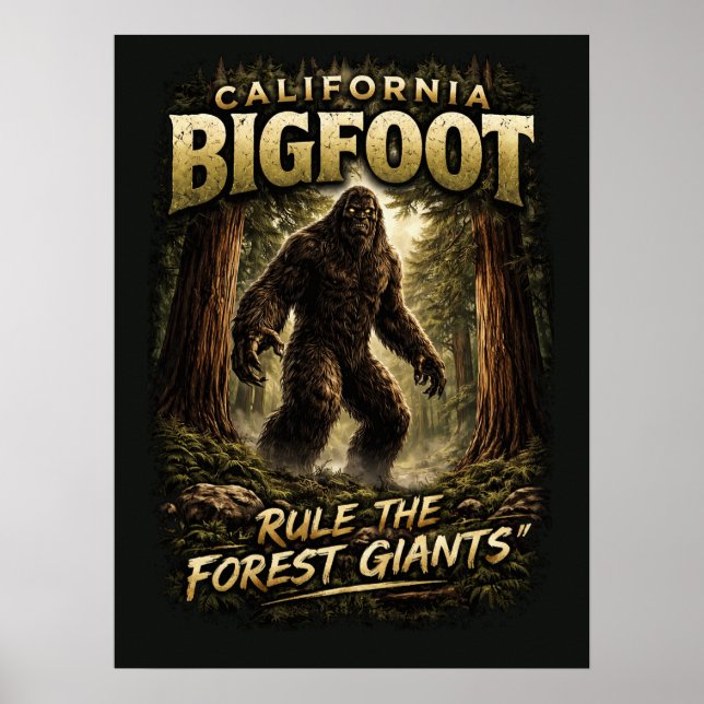 Bigfoot Sasquatch Poster (Vorne)