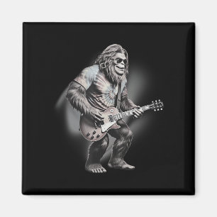 Bigfoot, Sasquatch Retro Guitar Jam, Spaß gut sich Magnet