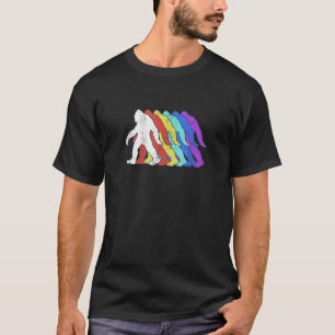 Bigfoot Sasquatch Silhouette Retro Pop T-Shirt
