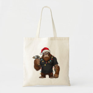 Bigfoot Sasquatch Tattoo-Künstler Weihnachten Tragetasche