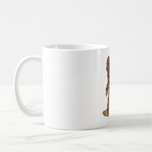 Bigfoot Sasquatch trägt gruseliges Kürbis T-Shirt Kaffeetasse