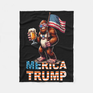 Bigfoot Sasquatch Trump Biden 2024 Vorwahl 4t Fleecedecke