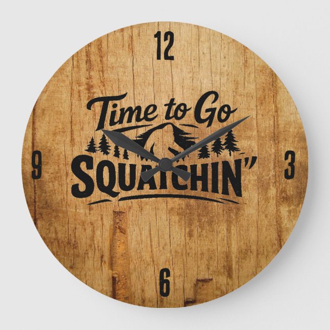 Bigfoot Sasquatch Uhr (Vorderseite)