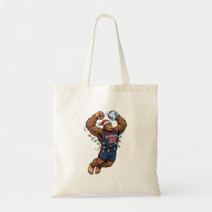 Bigfoot Sasquatch Volleyball Weihnachten Sport Tragetasche