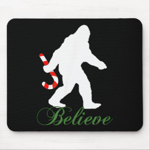 Bigfoot Sasquatch Yeti Glaub Zuckerrohr Weihnachte Mousepad