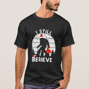 Bigfoot Sasquatch Yeti Glaube Weihnachtsmannmütze T-Shirt