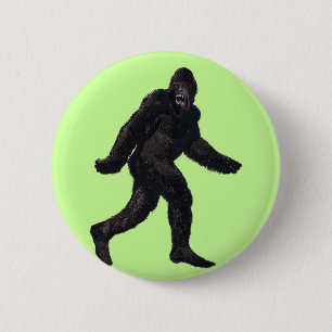 Bigfoot Sasquatch Yetti Button