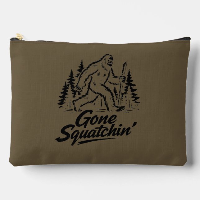 Bigfoot Sasquatch Zubehörtasche (Vorderseite)