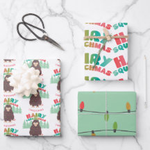 Bigfoot Sasquatsche mit Namenswrapping Paper Sheet