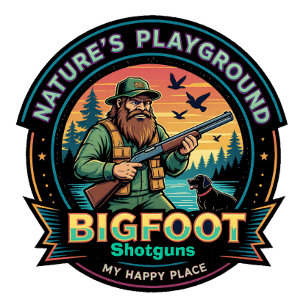 Bigfoot Schrotflinten Natures Playground Mein Glüc T-Shirt
