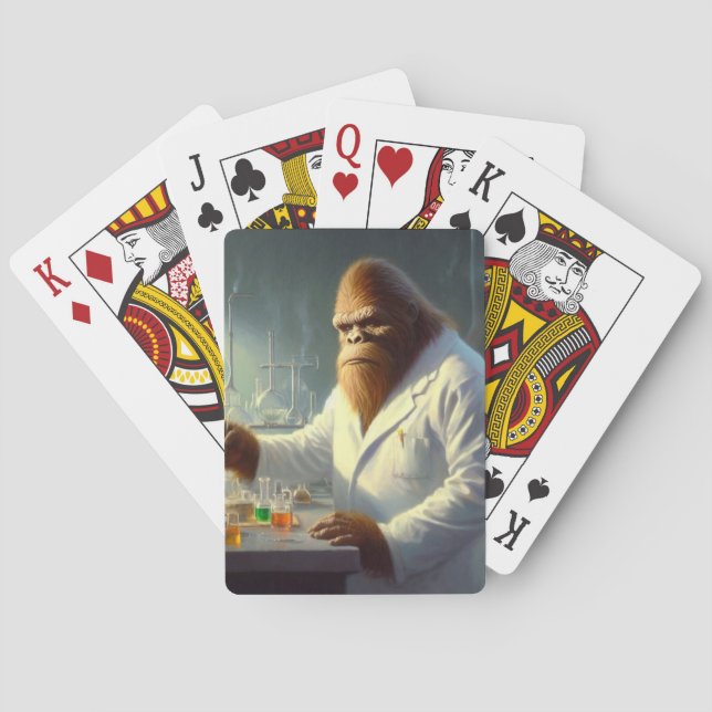 Bigfoot Scientist Spielkarten (Rückseite)