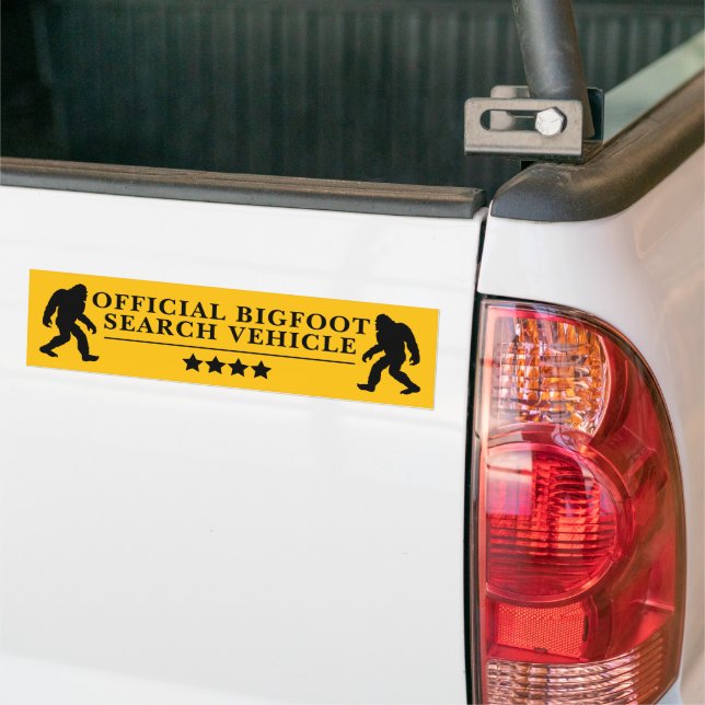 Bigfoot Search Vehicle Funny Sasquatch Autoaufkleber (Auf Lkw)
