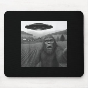 Bigfoot Selfie mit Alien Ufo Funny Geschenke für M Mousepad