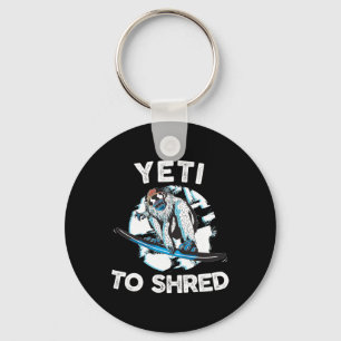 Bigfoot Shred Shirt Snowboard Yeti Snowboarden Sno Schlüsselanhänger