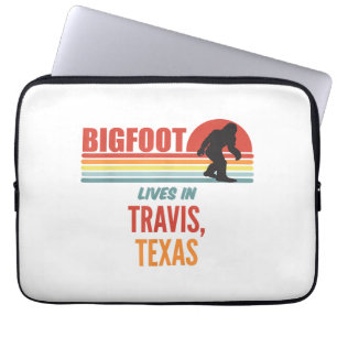 Bigfoot-Sichtung in Travis Texas Laptopschutzhülle