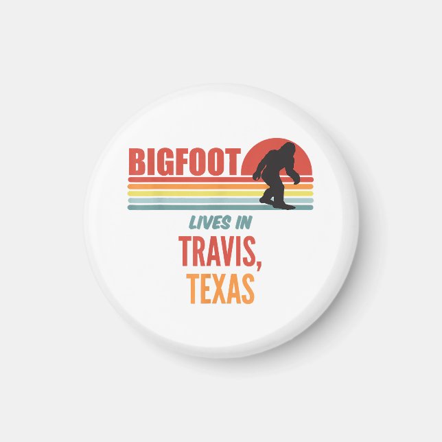 Bigfoot Sighting in Travis Texas Magnet (Vorne)