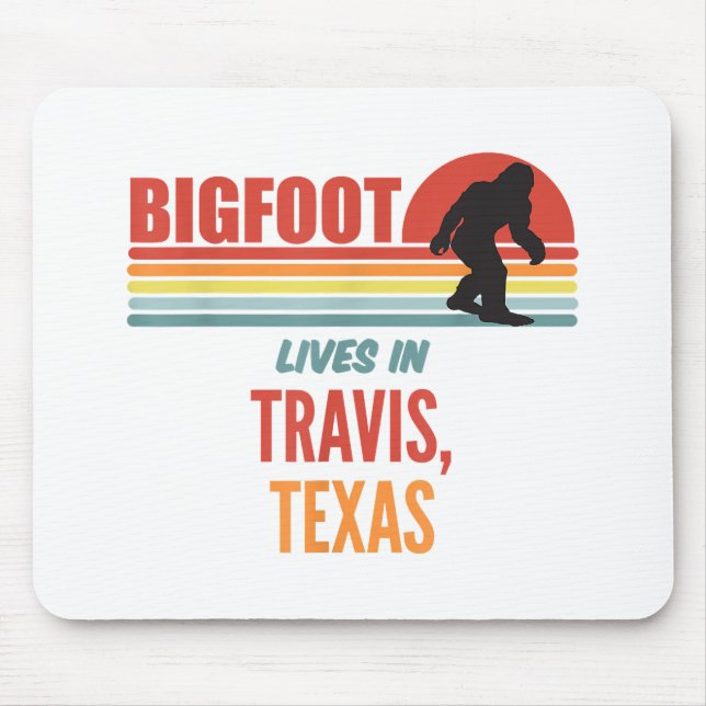 Bigfoot Sighting in Travis Texas Mousepad (Vorne)