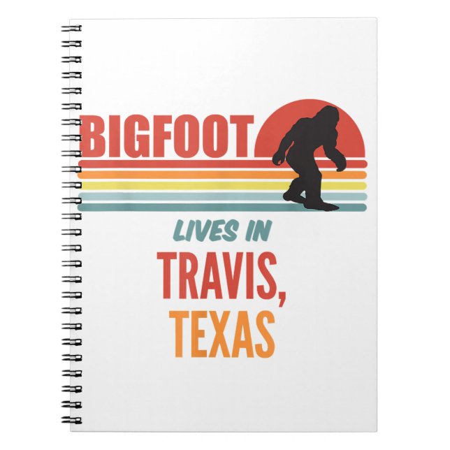 Bigfoot Sighting in Travis Texas Notizblock (Vorderseite)