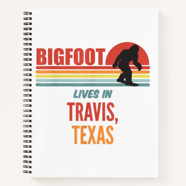 Bigfoot Sighting in Travis Texas Notizbuch (Vorderseite)