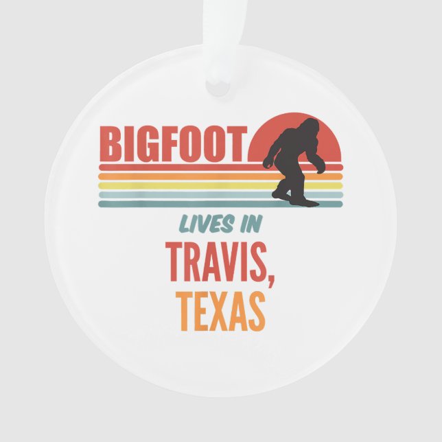 Bigfoot Sighting in Travis Texas Ornament (Vorderseite)